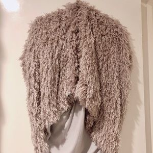 Designer Dust Rose Pink Faux Furry Gilet Vest